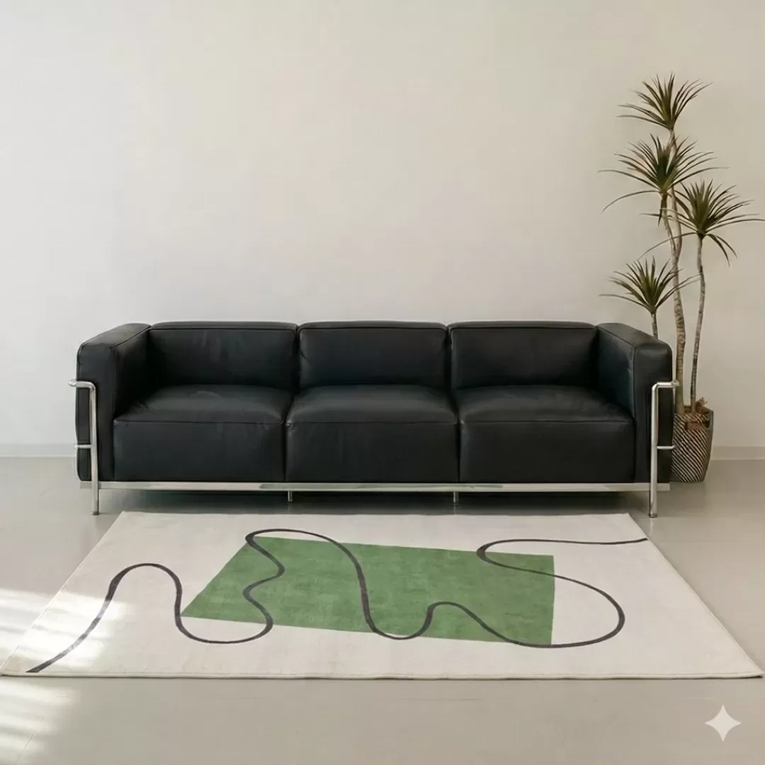 ライナースクエア ふかふかラグ 140×200